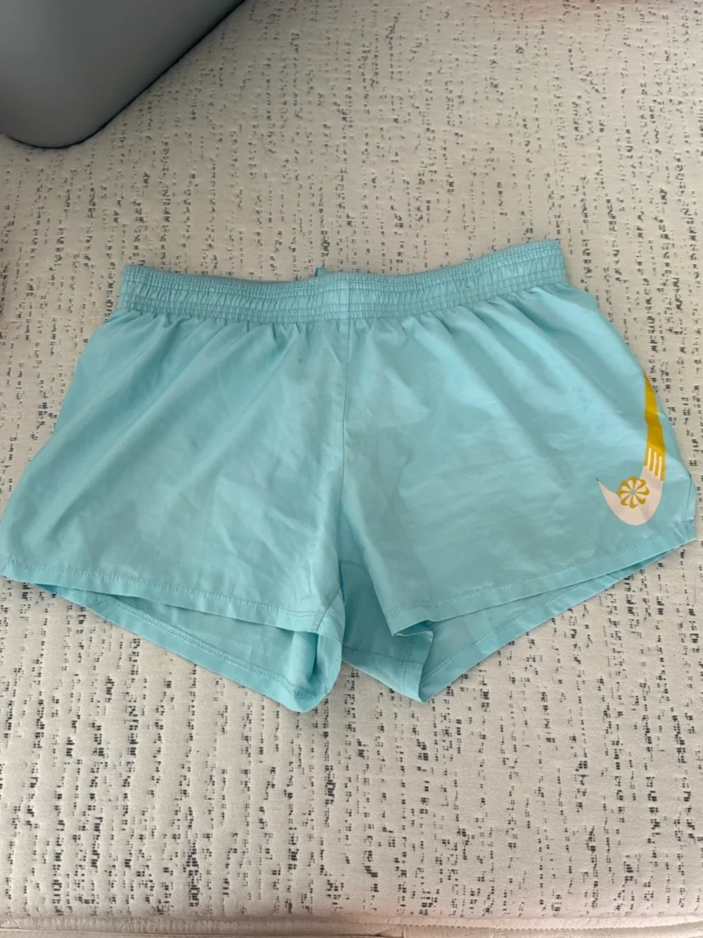 Light Aqua Nike DriFit Shorts